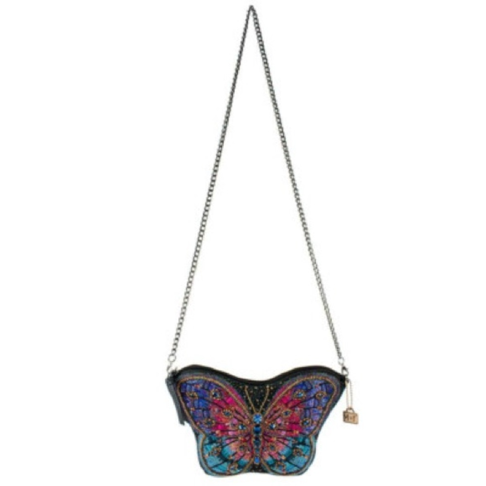 Mary Frances Butterfly Beaded Crossbody Bag – Crystal Statement Purse - Picture 6 of 8